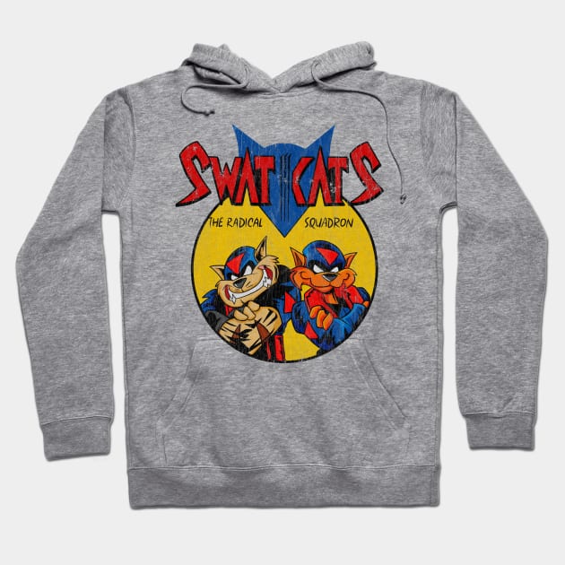 Distressed Swat Kats Hoodie by OniSide